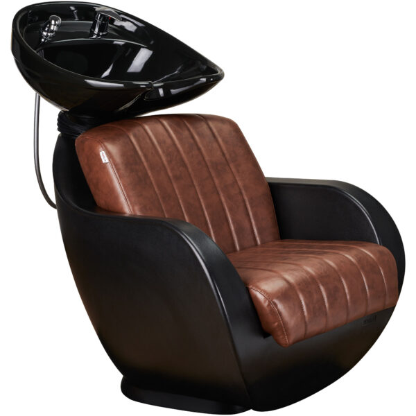 AYALA THOMAS unité de lavage coiffeur avec couture bol noir boîtier noir P-96 1