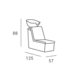 AYALA Wasunit kapper LADY Y zwarte kom + TINA P-7 STOEL 5