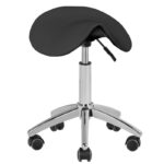 Cosmetische tabouret kruk am-302 zwart 1