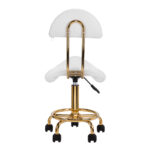 Tabouret cosmétique avec dossier Tabouret 6001G BLANC 4