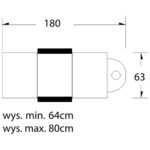 Cosmetische tattoo behandelstoel hydraulisch een 210 is zwart 3