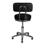 Cosmetische tattoo tabouret met rugleuning kruk am-877 zwart 4