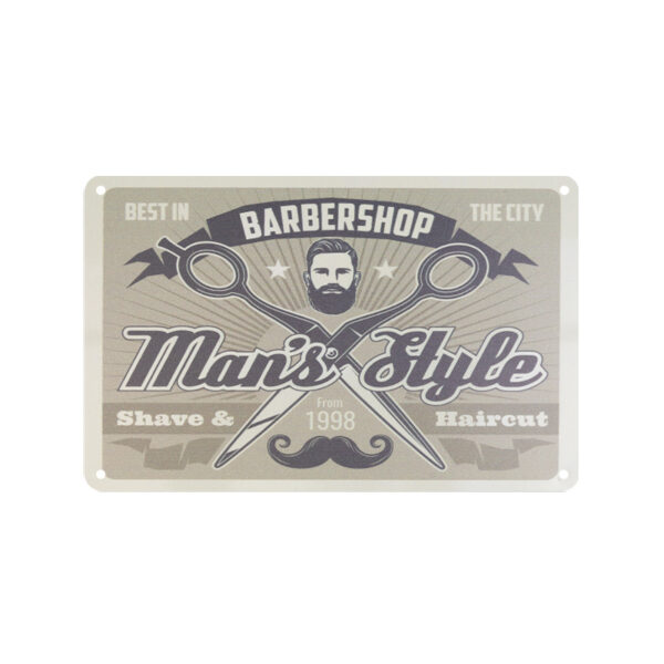 Decoratieve plaquette kapper b005 1