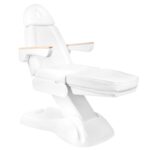 Elektrische behandelstoel lux 273b + kruk 304 wit 8