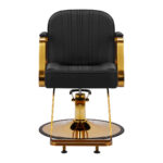 Gabbiano Acri kappersstoel goud – zwart 3