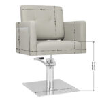 Chaise de style Gabbiano Bergamo gris 6
