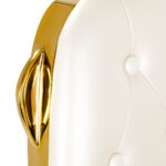 Gabbiano kappersstoel Francesco Gold wit 11