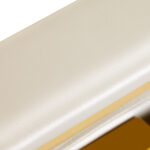 Gabbiano kappersstoel Francesco Gold wit 13