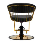 Gabbiano kappersstoel Lille goud zwart 4