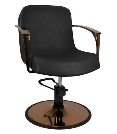 Gabbiano styling kappersstoel koper zwart Bologna 1