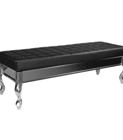 Gabbiano wachtkamerbank f011 zwart 1