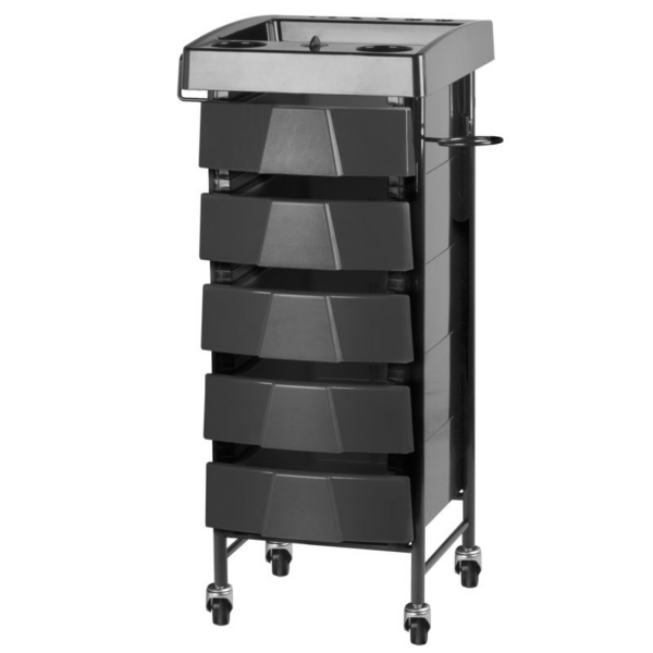 Gabbiano Chariot de travail Chariot de coiffeur 008 noir 1