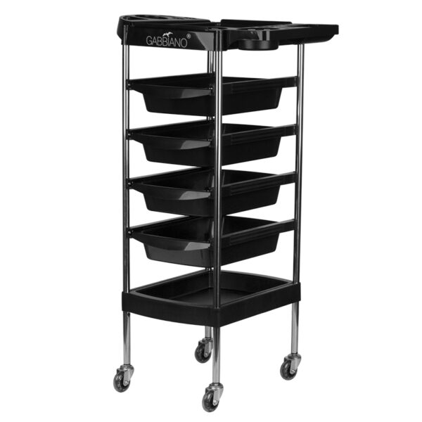 Gabbiano Werkwagen kapper trolley fx7 zwart 1