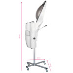 Gabbiano witte staande haarstomer met stoomkap kapper met actieve ozon 5