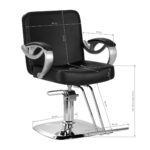 Hair System ZA31 kappersstoel zwart 8