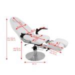 Fauteuil de traitement podologique hydraulique azzurro 713a blanc 4