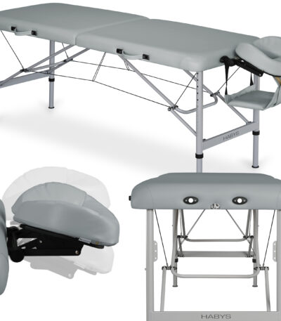 Inklapbare massagetafel Aero Alu 70 Vinyl Flex K029 Grijs 1