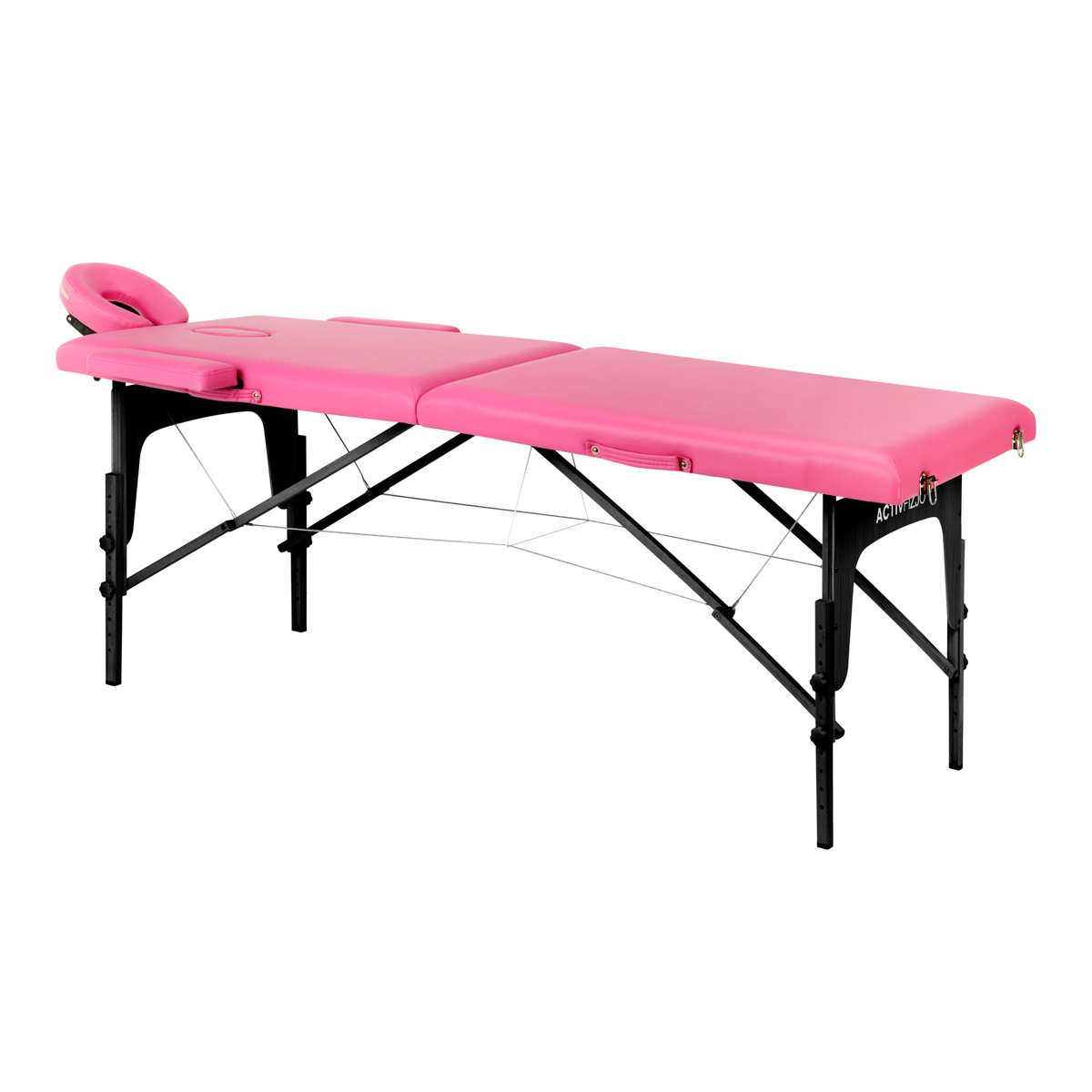 Inklapbare massagetafel hout Activ Fizjo comfort 2 segment roze zwart hout 1 Inklapbare massagetafel hout Activ Fizjo comfort 2 segment roze zwart hout 1