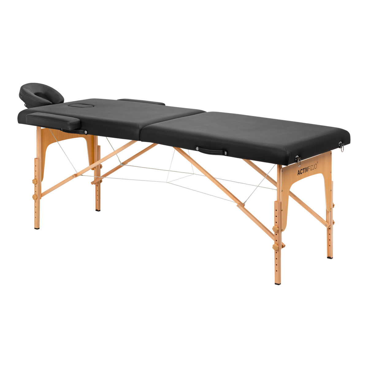 Table de massage pliante en bois ACTIV FIZJO LUX 2-SECTIONS 190X70 BLACK 1 Table de massage pliante en bois ACTIV FIZJO LUX 2-SECTIONS 190X70 BLACK 1