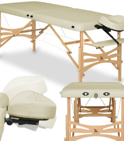 Inklapbare massagetafel Panda Licht Hout 70 Vinyl Flex K020 Ivoor 1