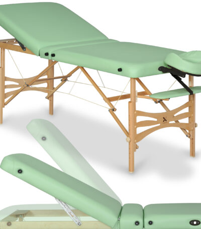 Inklapbare massagetafel Panda Plus Licht Hout 70 Vinyl Flex K022 Groen 1