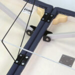 Inklapbare massagetafel Verona Matt Touch K105 Zwart 10