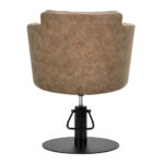 Kappersstoel Gabbiano Roma oud Bruin 4