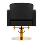 Kappersstoel Gabbiano Turyn zwart goud 3