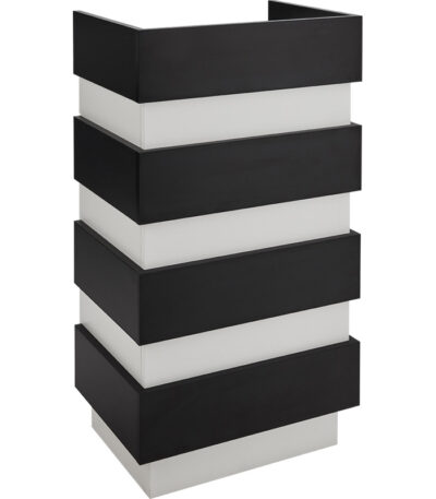 Reno kleine receptiebalie met toonbank zwart 1