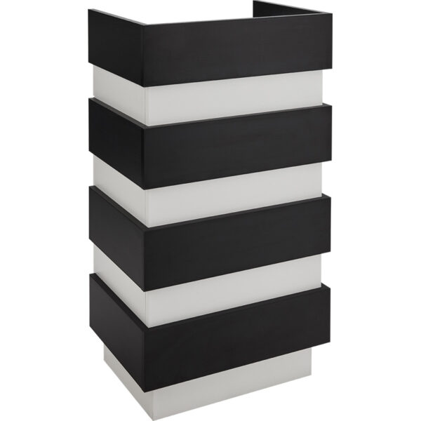 Reno kleine receptiebalie met toonbank zwart 1