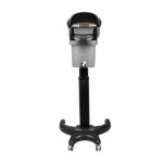 Zilverkleurige staande haarstomer stoomkap kapper met actieve ozon 1