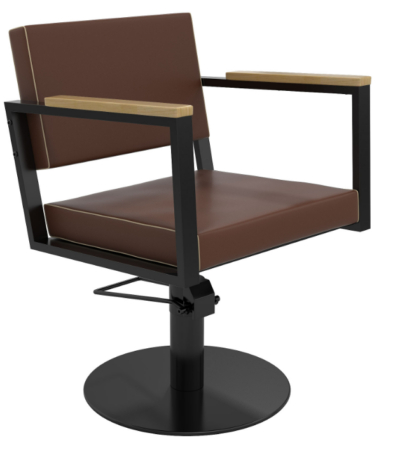 mirplay kappersstoel ocean zwart rond