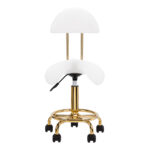 Cosmetische kruk tabouret 6001-G goudwit tweede categorie 3