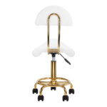Cosmetische kruk tabouret 6001-G goudwit tweede categorie 4