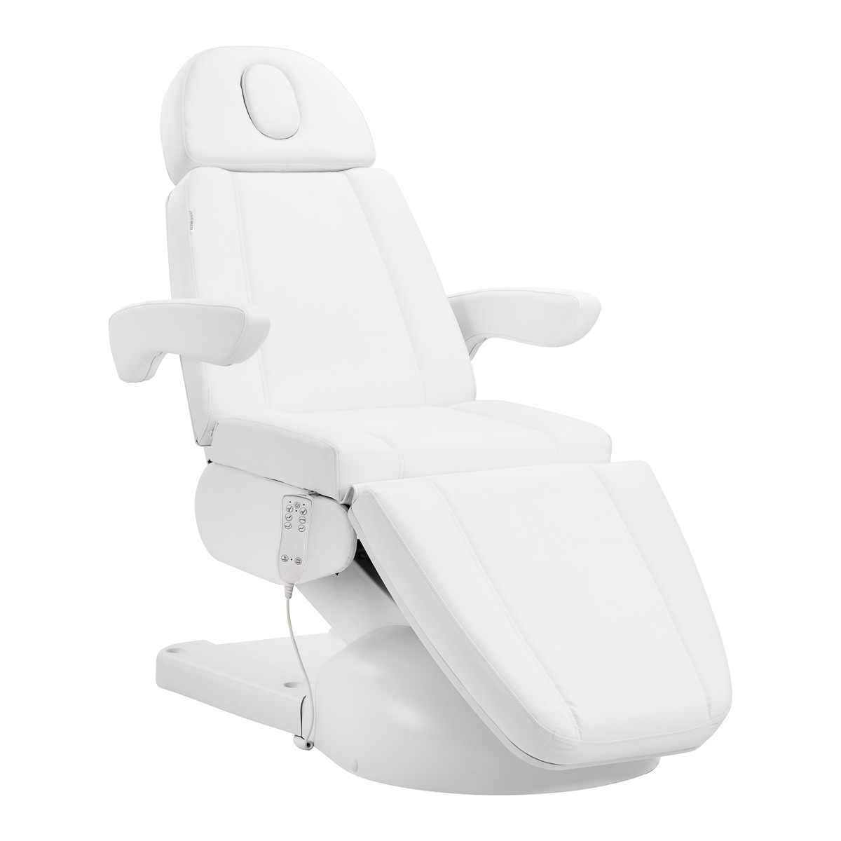 Fauteuil de soins cosmétiques électrique Azzurro Lux 3m blanc avec chauffage 1 Fauteuil de soins cosmétiques électrique Azzurro Lux 3m blanc avec chauffage 1
