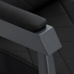 Fauteuil de coiffure Gabbiano Bruno avec cadre graphite noir 6