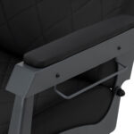 Fauteuil de coiffeur Gabbiano Bruno avec cadre graphite Noir 7