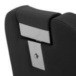 Fauteuil de coiffure Gabbiano Bruno avec cadre graphite noir 10