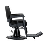 Fauteuil de coiffure Gabbiano Bruno avec cadre graphite Noir 2