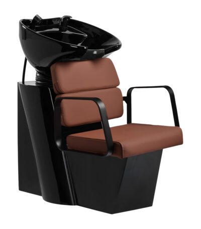 Gabbiano Porto unité de lavage barbier noir chocolat 1