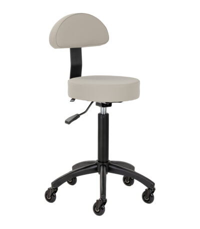 Gabbiano tabouret kapperskruk D026 grijsbeige 1