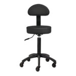 Gabbiano tabouret kapperskruk D026 zwart 2