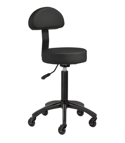 Gabbiano tabouret kapperskruk D026 zwart 1