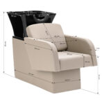 Gabbiano Waschanlage Friseur Elda grau und beige 8