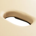 Balance Aluminium Table de Massage Pliante avec 2 Segments Crème 9