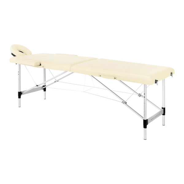 Table de massage pliante Balance Aluminium avec 2 segments Crème 1