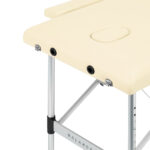 Table de massage pliante Balance Aluminium avec 2 segments Crème 5