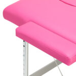 Table de massage pliante Balance en aluminium avec 2 segments rose 6