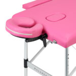 Table de massage pliante Balance en aluminium avec 2 segments rose 4