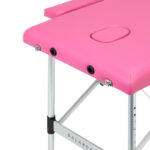 Table de massage pliante Balance en aluminium avec 2 segments rose 5
